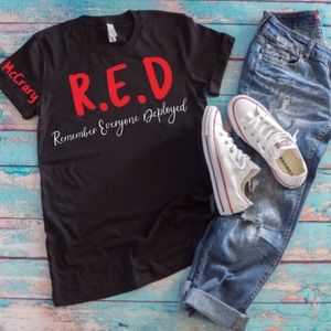 RED (Remember Everyone Deployed) Tee
